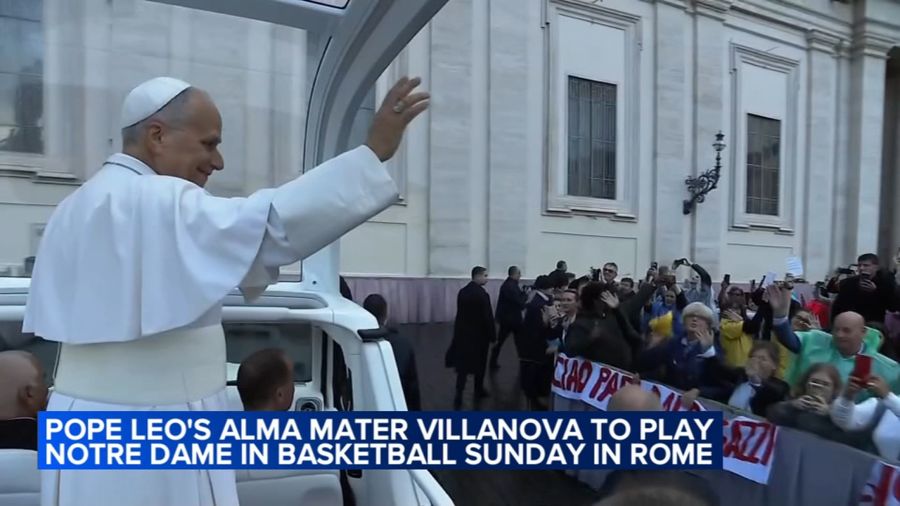 Pope Leo tells Villanova and Notre Dame basketball teams he is neutral. Prevost has other ideas
— ABC7 Chicago (WLS-TV)